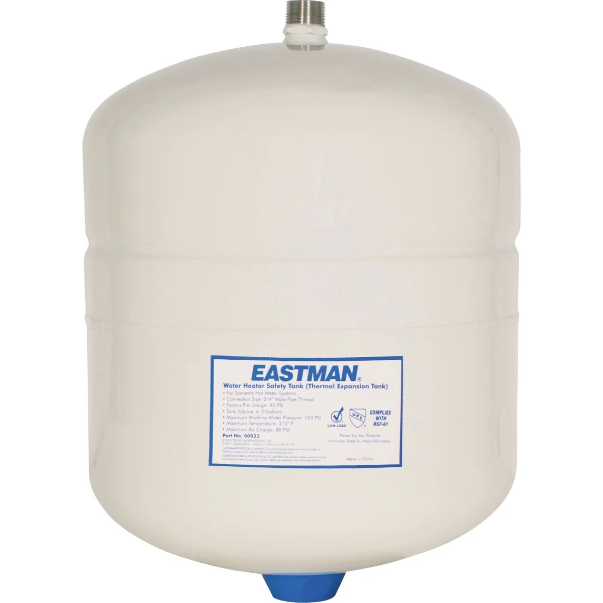 Relaxed Eastman 4.5 Gal. Water Heater Expansion Tank Recyclable