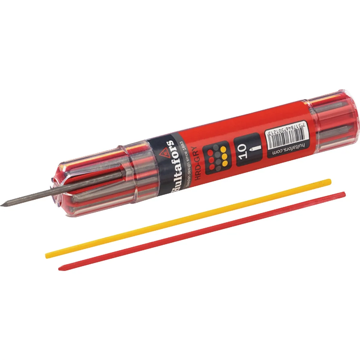 Exclusive Hultafors Dry Marker Pencil Refill with Smart Container Graphite Red Yellow 10-Count Crafted