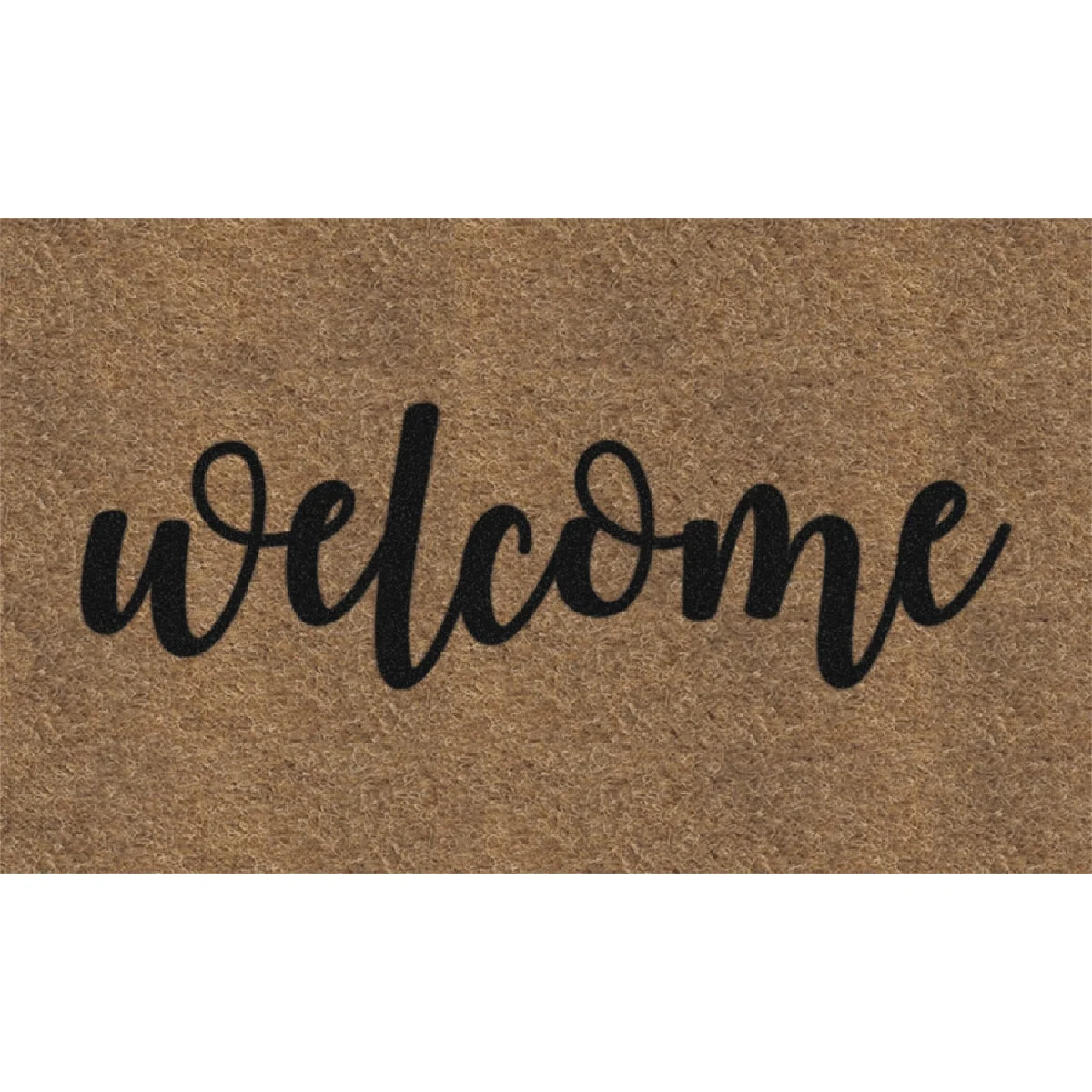 High-Grade Americo Home 18 In. x 30 In. Koko Weclome Script Faux Coir Entrance Mat Fine Crafted