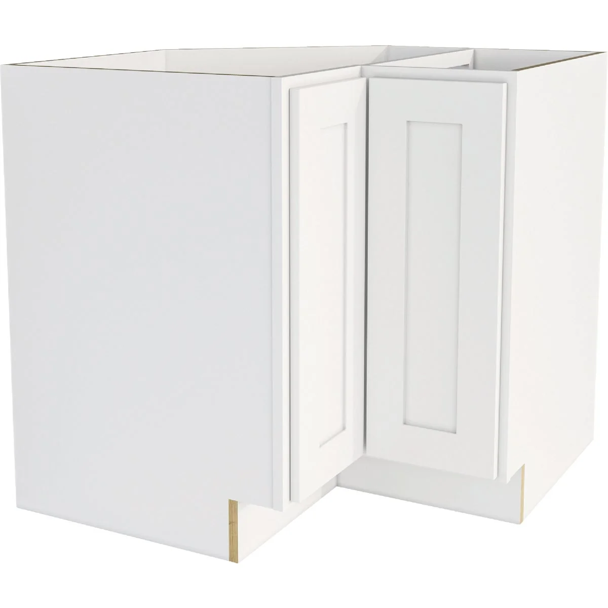 Certified CraftMark Plymouth Shaker 36 In. W x 24 In. D x 34. 5 In H Ready To Assemble White Corner Base Kitchen Cabinet Eco-Friendly