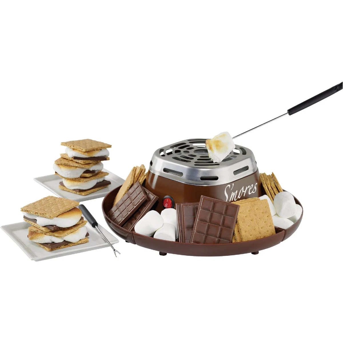 Excellent Nostalgia Indoor Electric Stainless Steel S'mores Maker Crafted
