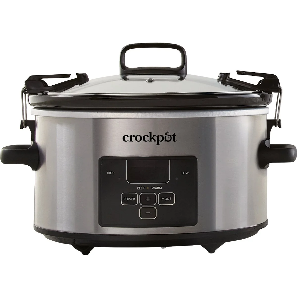 Expertly Made Crockpot 4 Qt. Cook Carry Stainless Steel Slow Cooker Reusable