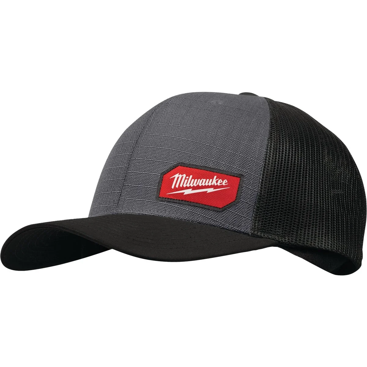 Verified Milwaukee GridIron Snapback Gray Trucker Hat Specialty