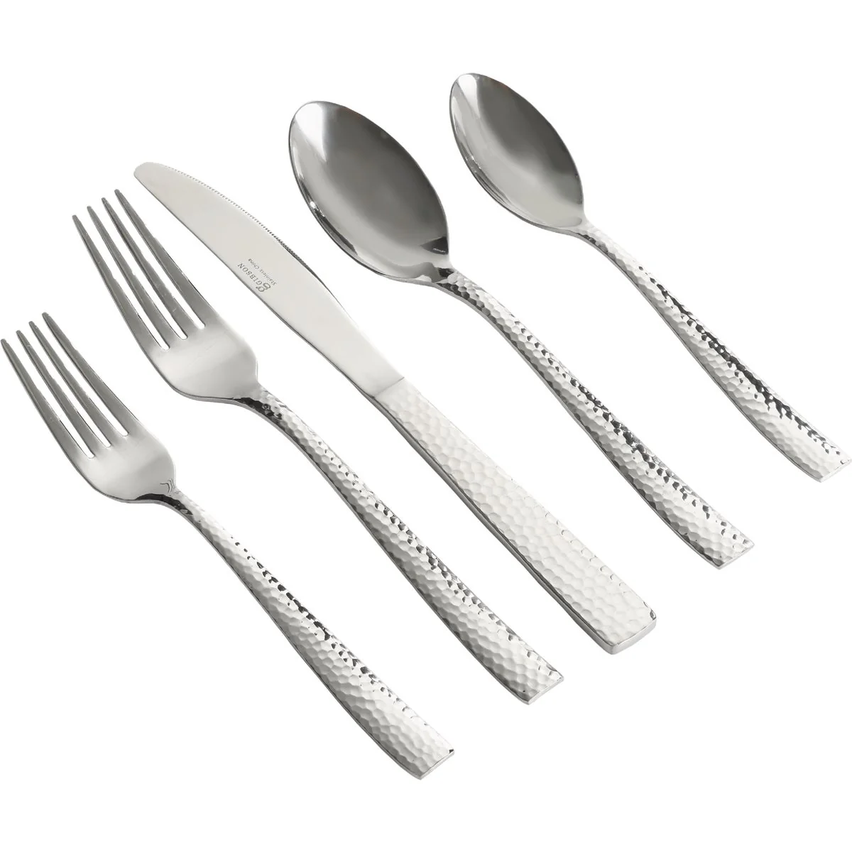 Elite Gibson Home Royal Brighton Mirror Polished Flatware Set 20-Piece Sophisticated