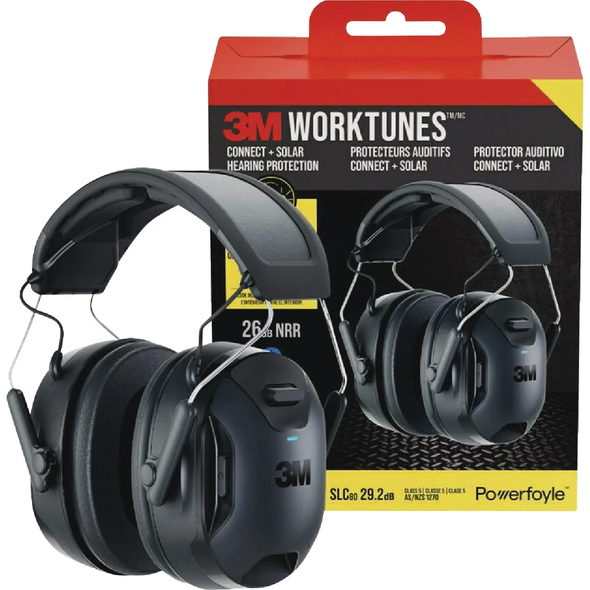 High-Quality 3M WorkTunes Connect 26 dB Solar Wireless Bluetooth Earmuffs Organic