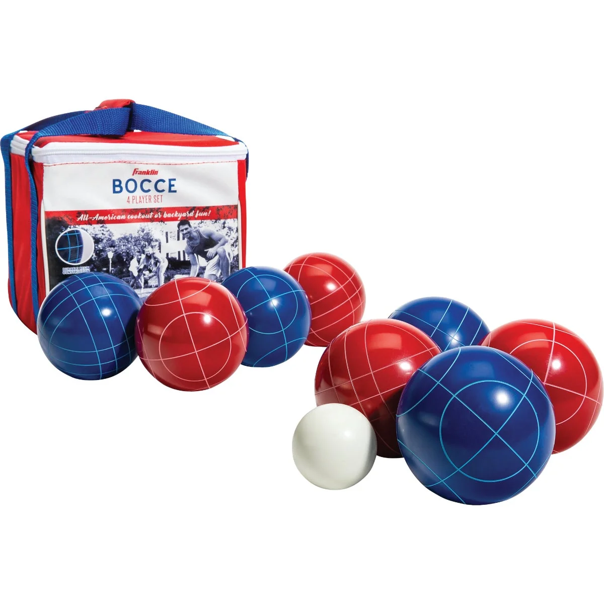 Authentic Franklin 2-Player to 8-Player Bocce Set Innovative