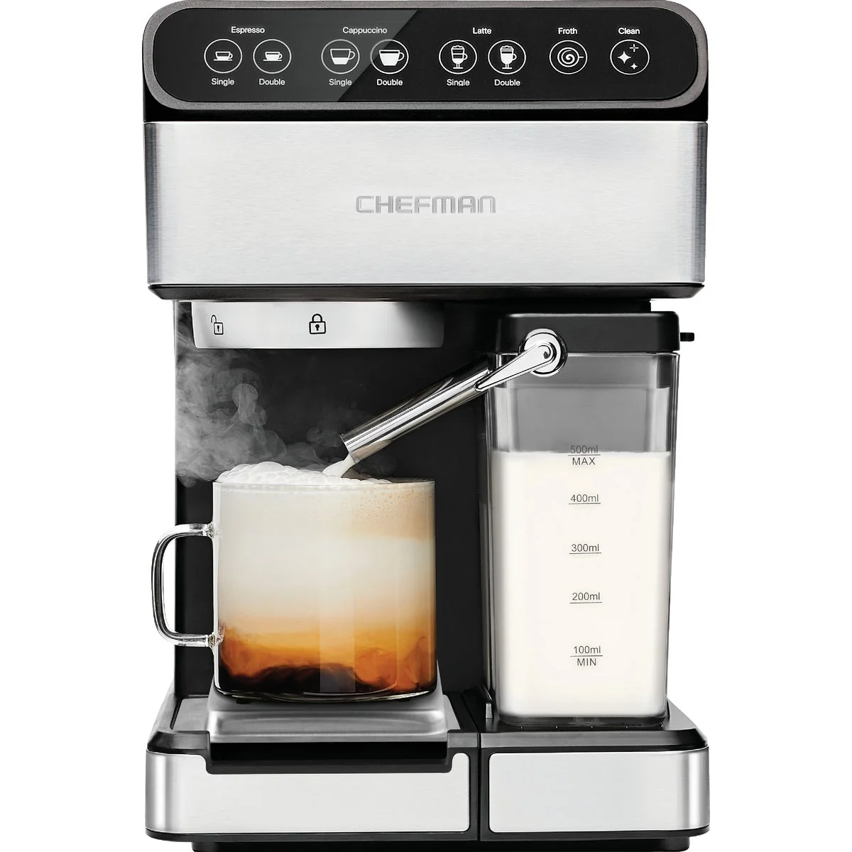 Pure Chefman 6-In-1 Espresso Machine Fine Crafted