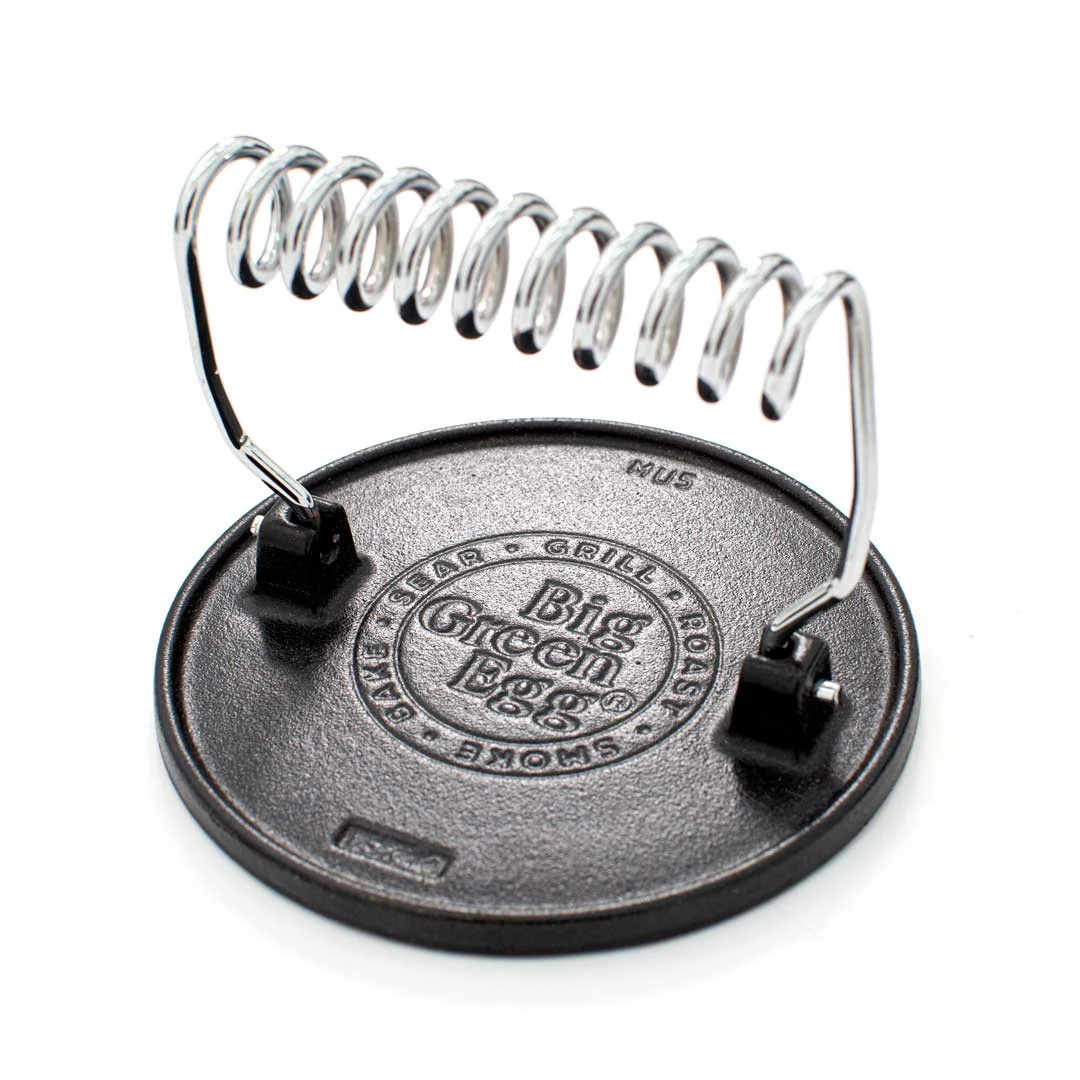 Recyclable Big Green Egg Cast Iron Grill Press Dependable
