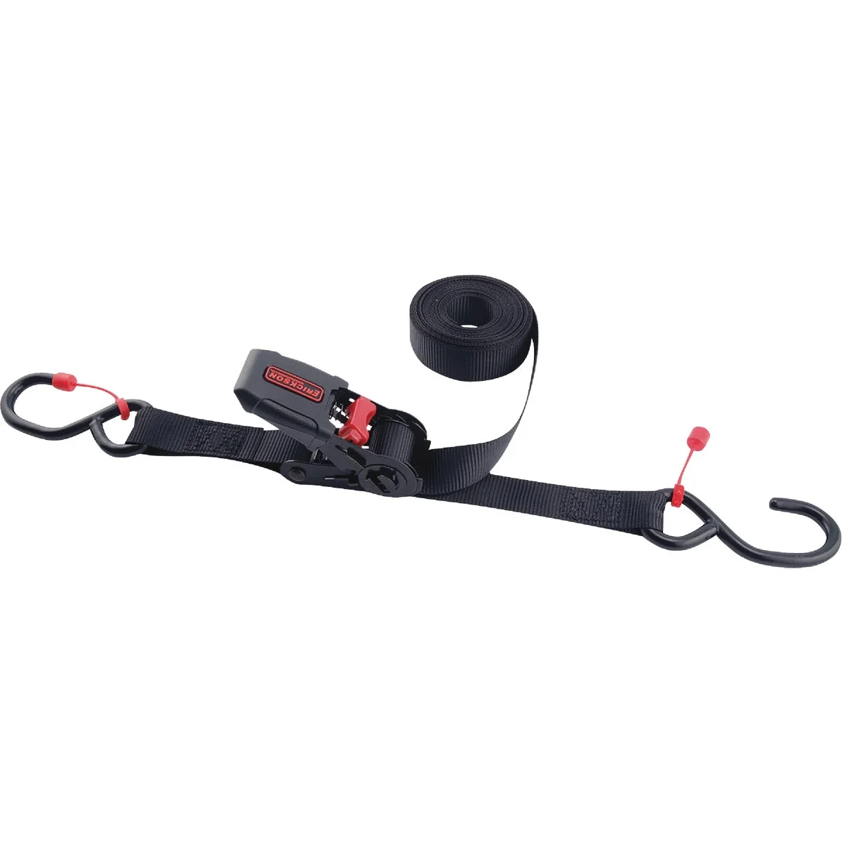 Functional Erickson 1 In. x 15 Ft. 1300 Lb. Soft Grip Ratchet Strap W Cap Locks 4-Pack Natural