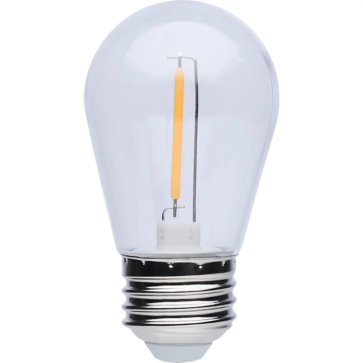 Functional Satco 11W Equivalent Warm White S14 Medium Base LED String Light Bulb 4-Pack Elite