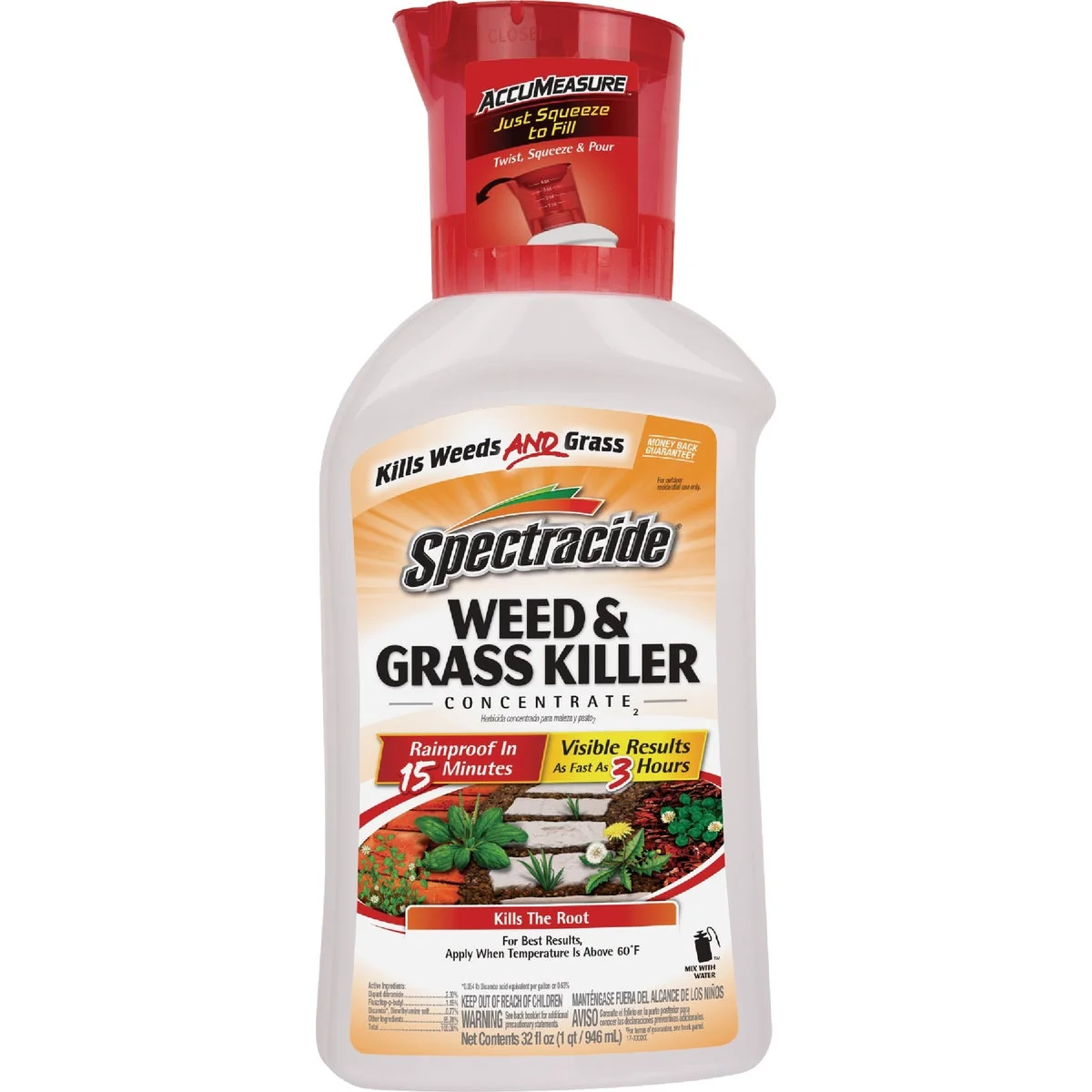 Top-Quality Spectracide Weed Grass Killer2 32 Oz. Concentrate with Accumeasure System Fine