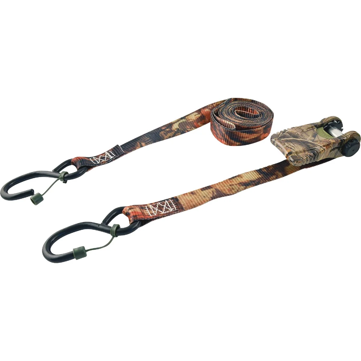 Healthy Erickson 1 x 8 Ft. 1500 Lb. Ratchet Tie Down W Cap Locks Camo 2-Pack Official