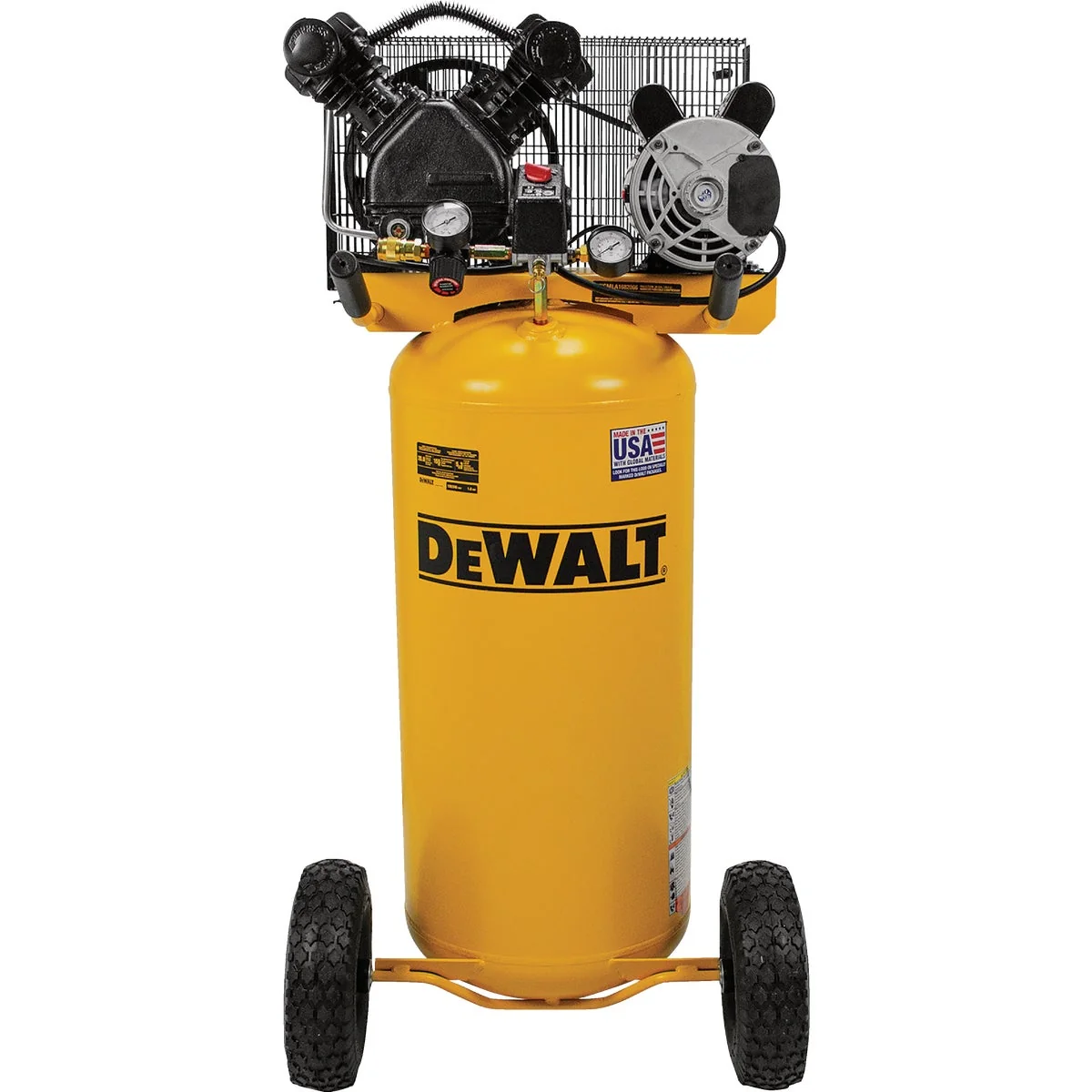 Elite DEWALT 20 Gal. Portable Vertical V-Twin 155 psi Air Compressor Fine