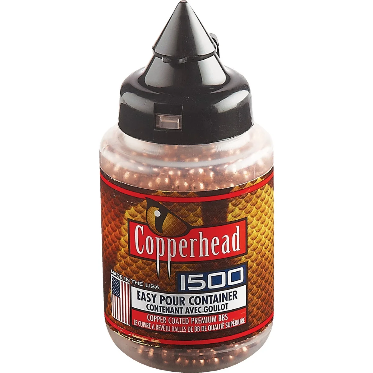 Powerful Crosman Copperhead .177 Cal. Steel BB Ammunition 1500-Pack User-Friendly