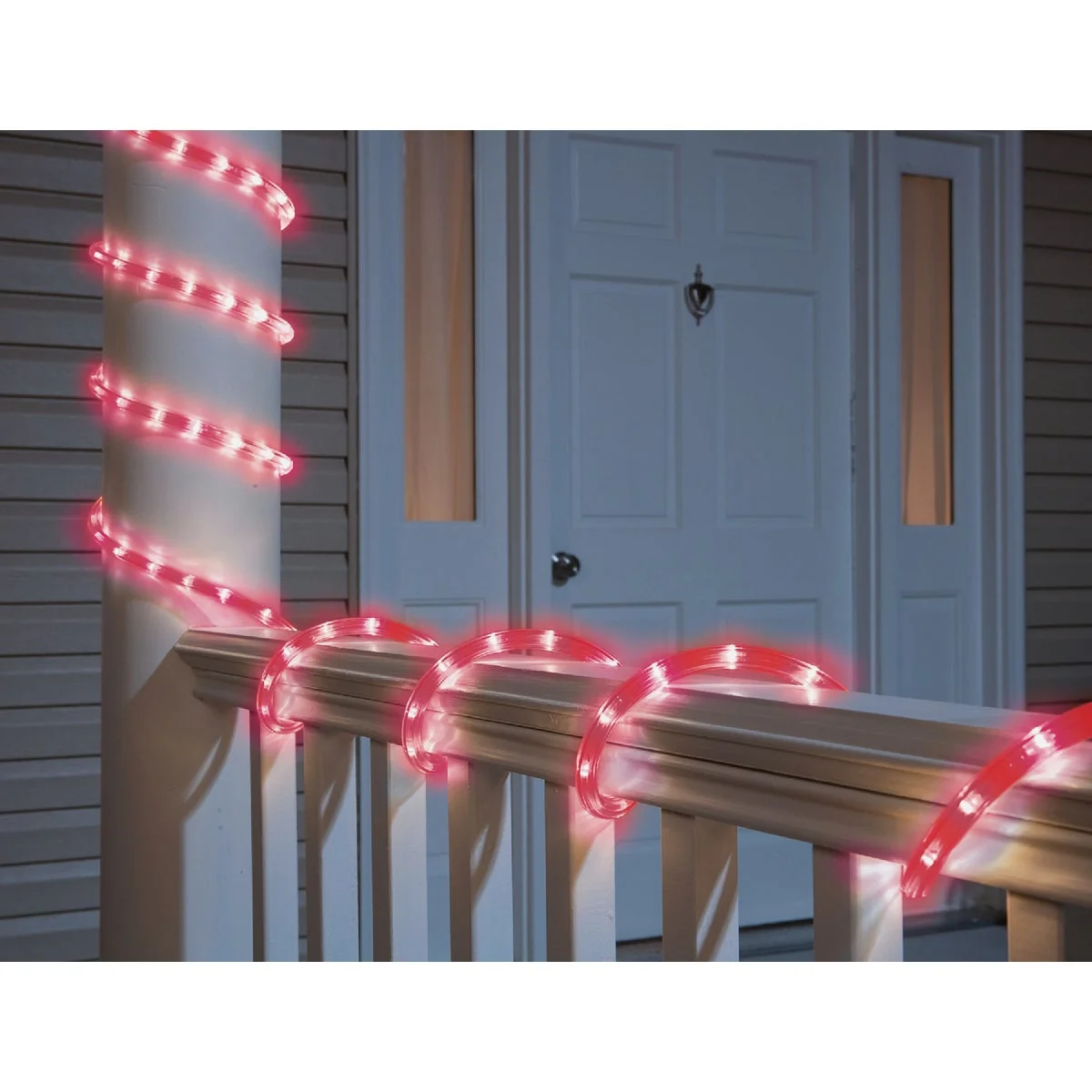Easy-to-Use Sylvania 9 Ft. Red LED Rope Light Set 70 Red LEDs Comfortable