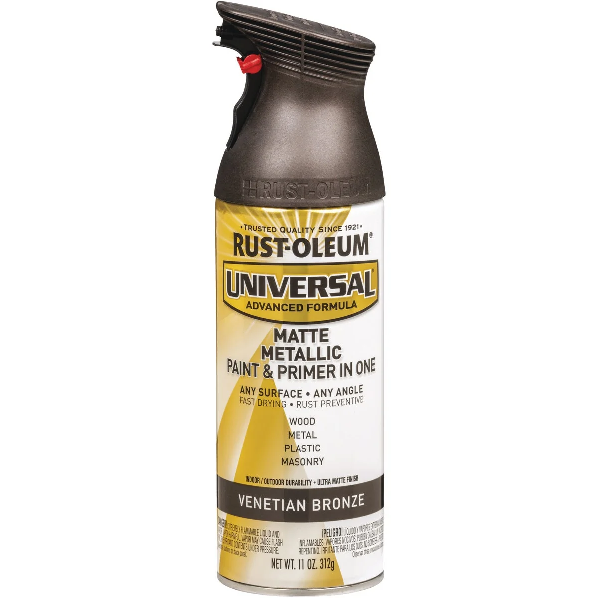 Next-Generation Rust-Oleum Universal 11 Oz. Matte Metallic Venetian Bronze Spray Paint Natural