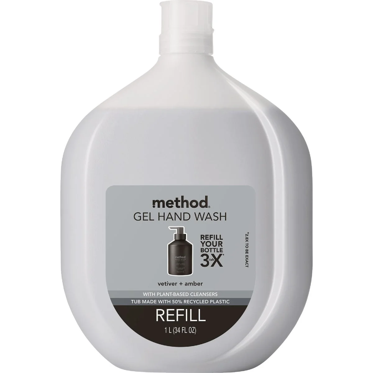 Original Method 34 Oz. Vetiver Amber Gel Hand Wash Enhanced