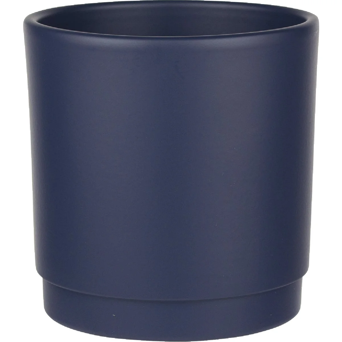 Solid Syndicate Home and Garden 4.72 In. x 3.93 In. Midnight Blue Ceramic Charleston Planter Effective
