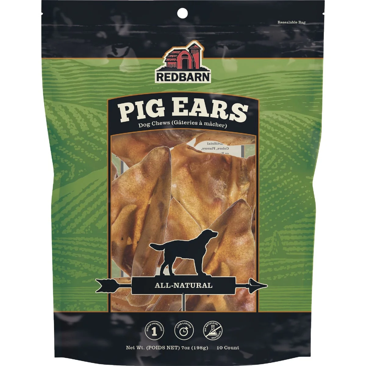 Next-Generation Redbarn Pig Ear Dog Treat 10-Pack Pure