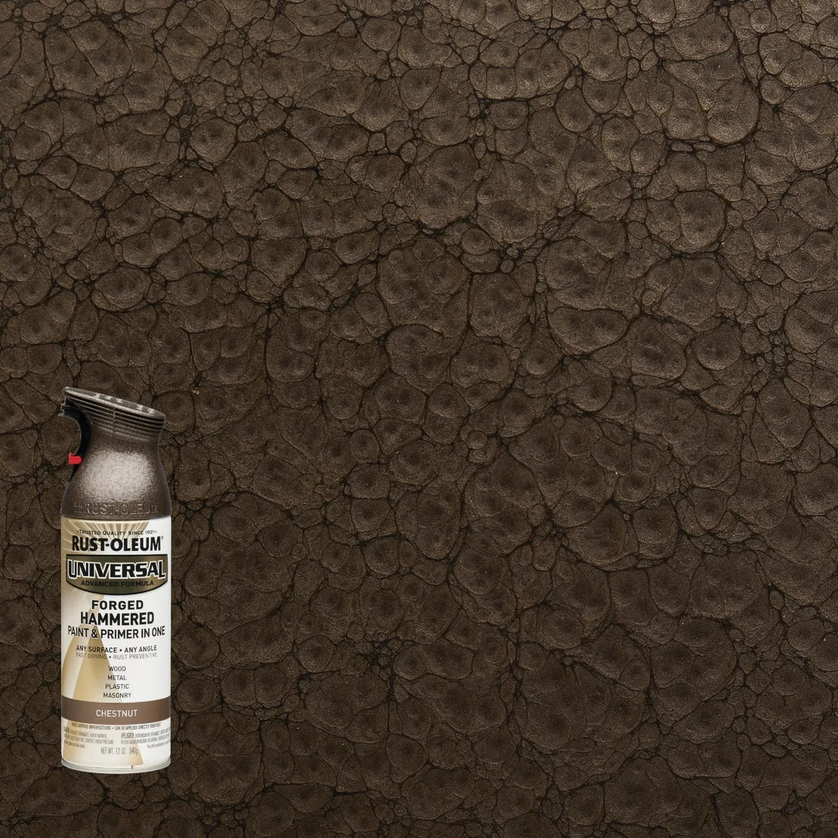 Proven Rust-Oleum Universal 12 Oz. Chestnut Forged Hammered Spray Paint Natural