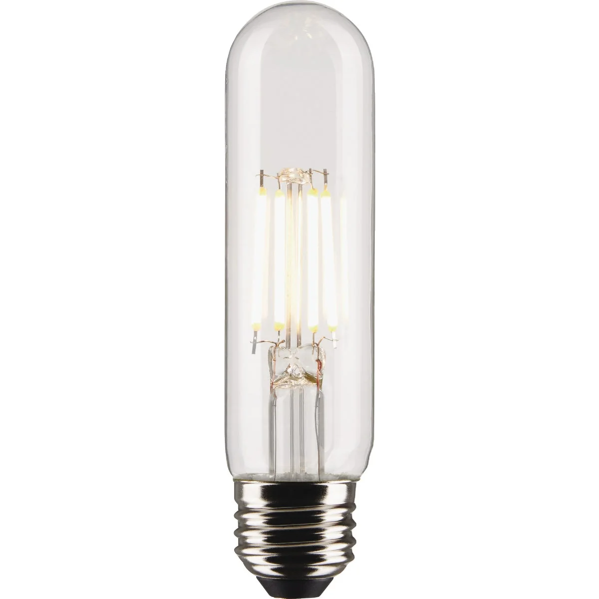 Elite Satco 40W Equivalent T10 Medium Base 2700K Clear LED Bulb 2-Pack Durable