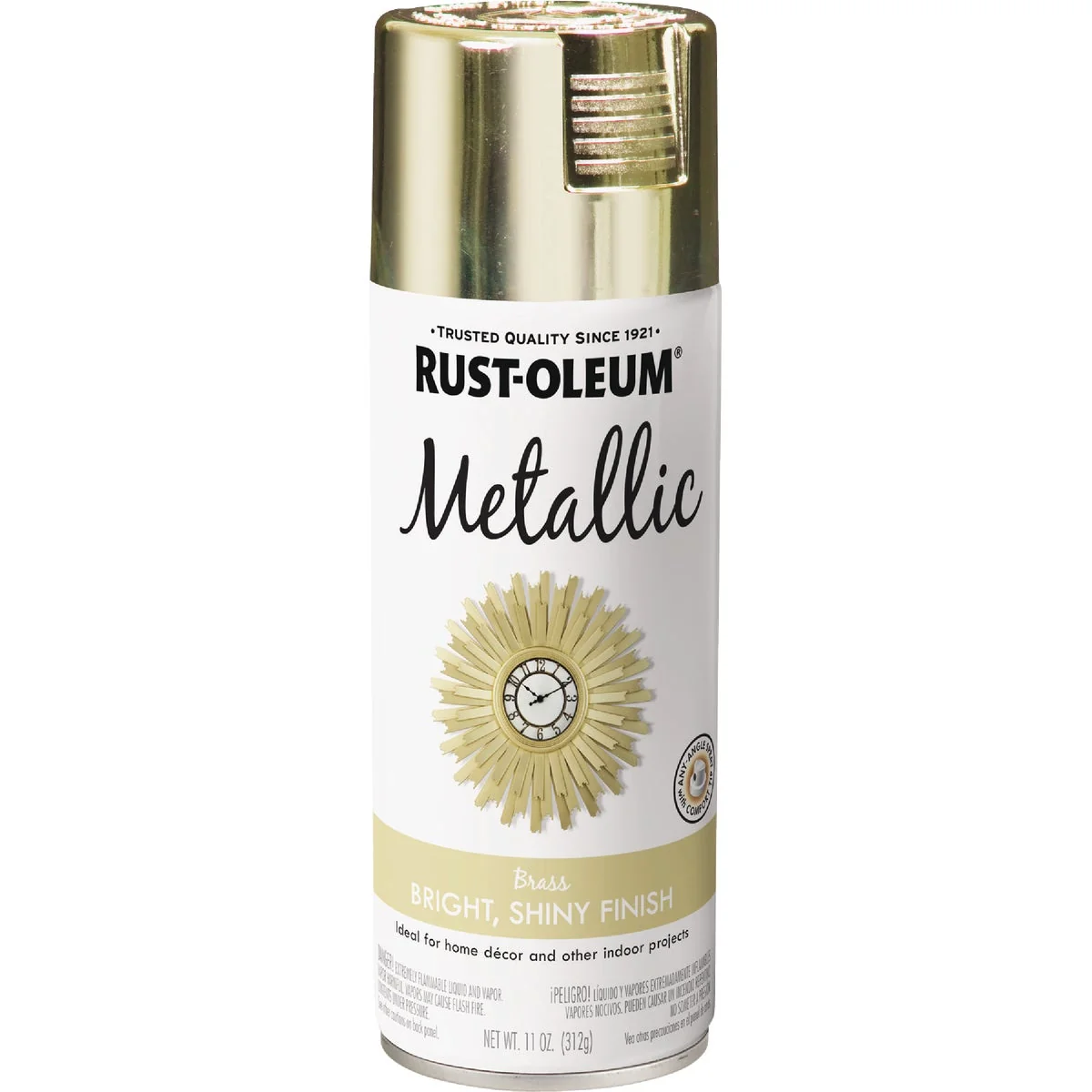 Classic Rust-Oleum Specialty 11 Oz. Metallic Spray Paint Brass Professional
