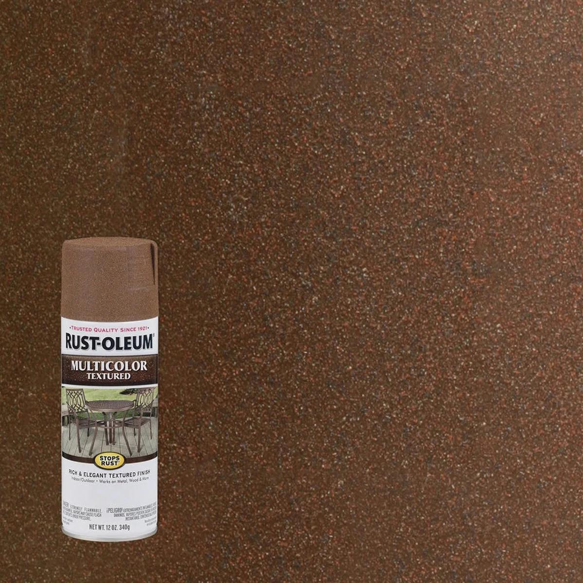 Quality Rust-Oleum Stops Rust 12 Oz. MultiColor Textured Spray Paint Rustic Umber Top-Quality