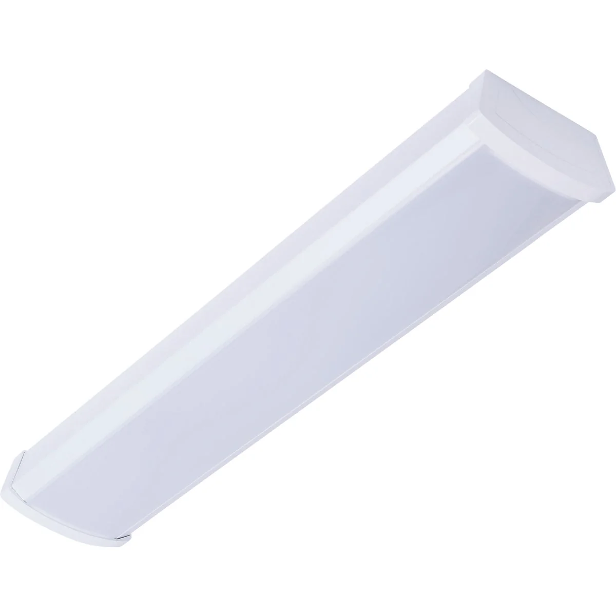 Innovative SATCO NUVO 20W LED 2 Ft. Ceiling Wrap Light Fixture CCT-Selectable White Finish Flexible