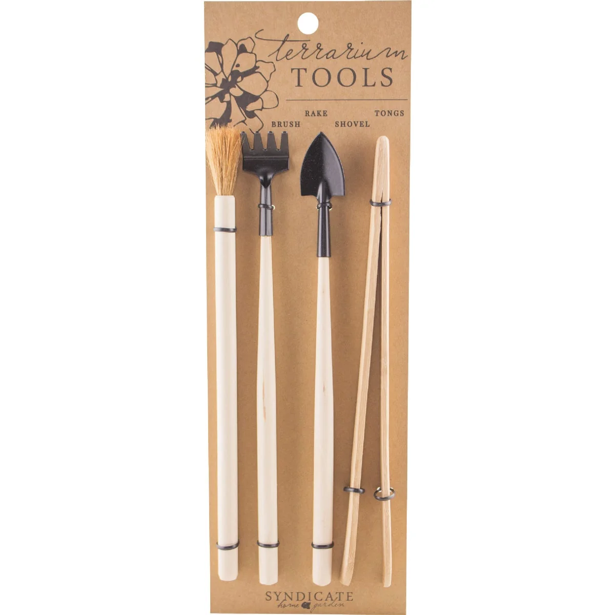 Artisan Syndicate Home and Garden Terrarium Tool Kit 4-Piece Luxury