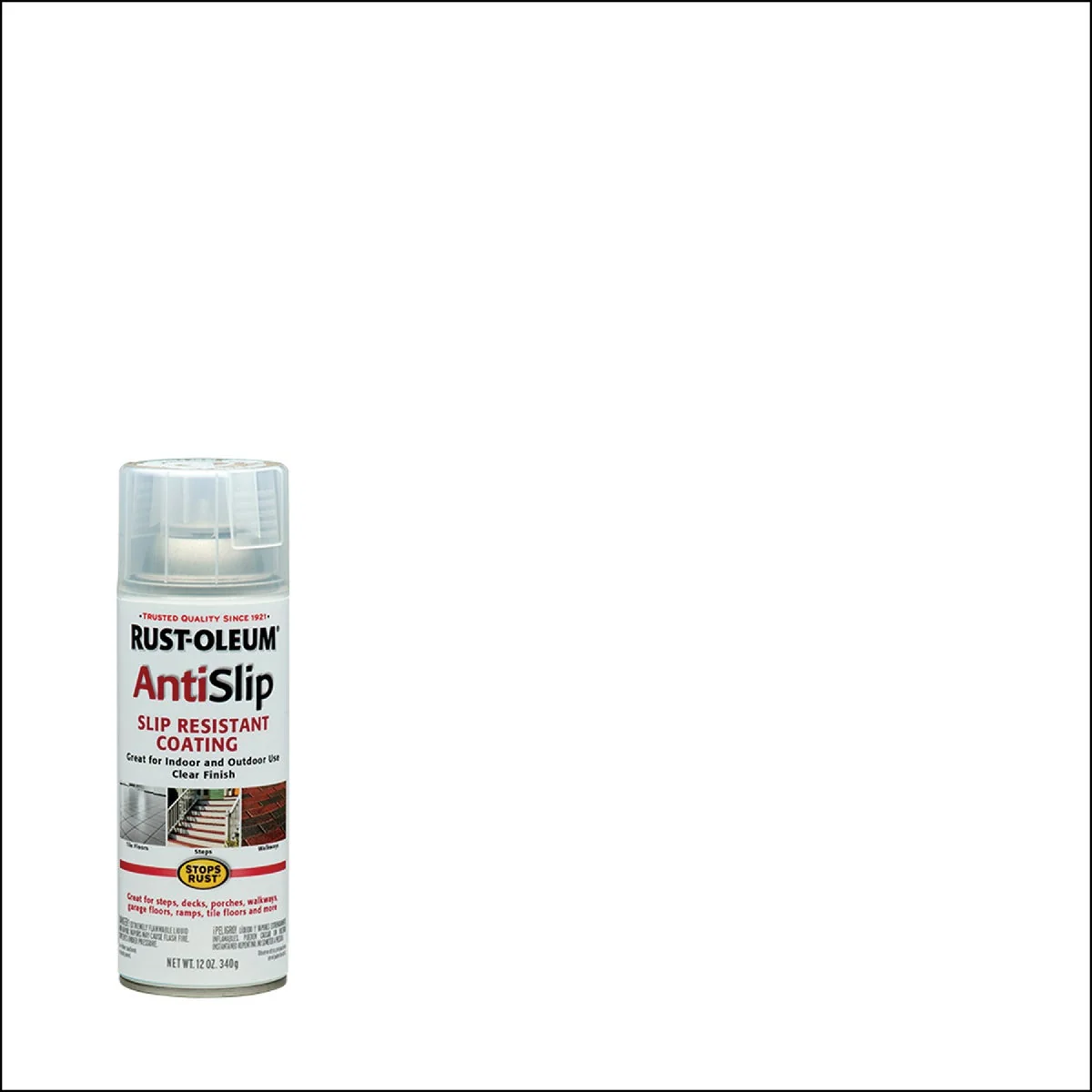 Reusable Rust-Oleum Anti-Slip 12 Oz. Slip Resistant Coating Clear Finish Authentic