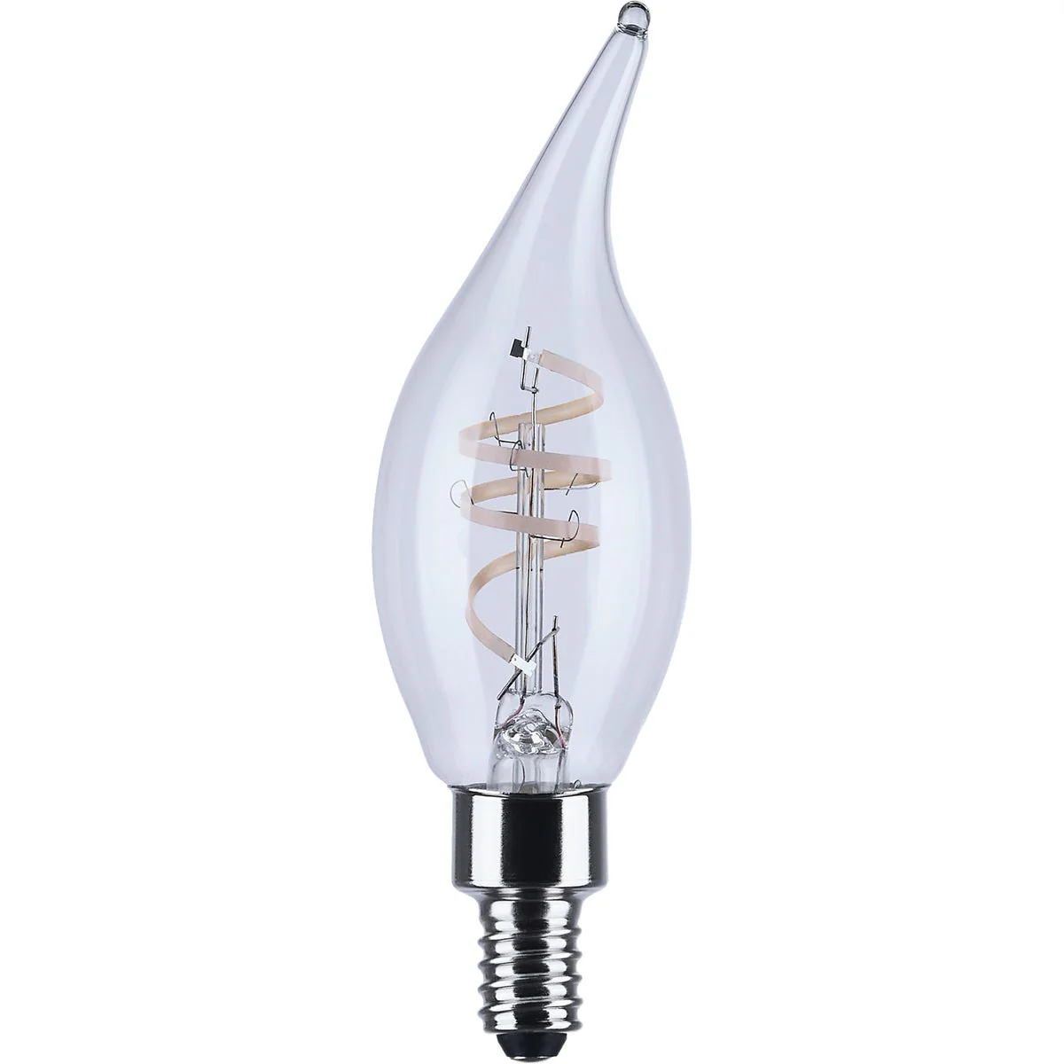 Breathable Satco Reminiscent 40W Equivalent Warm White Flame-Tip Gray Coil Filament Candelabra Decorative Light Bulb 2-Pack Sustainable