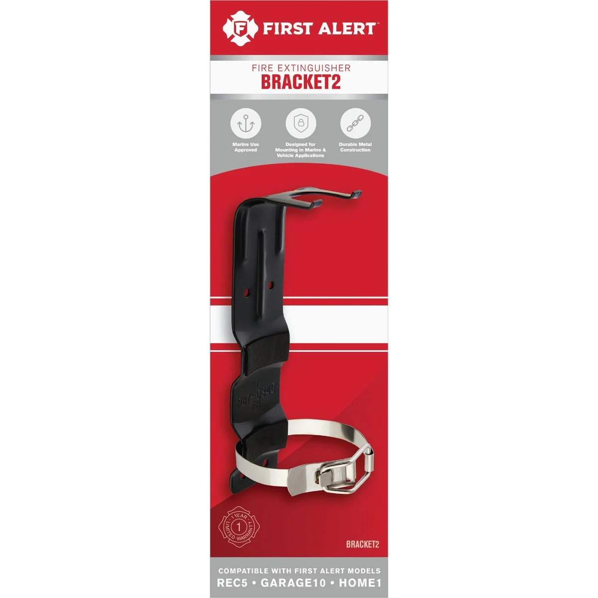 Environmentally Friendly First Alert Fire Extinguisher Bracket Reliable