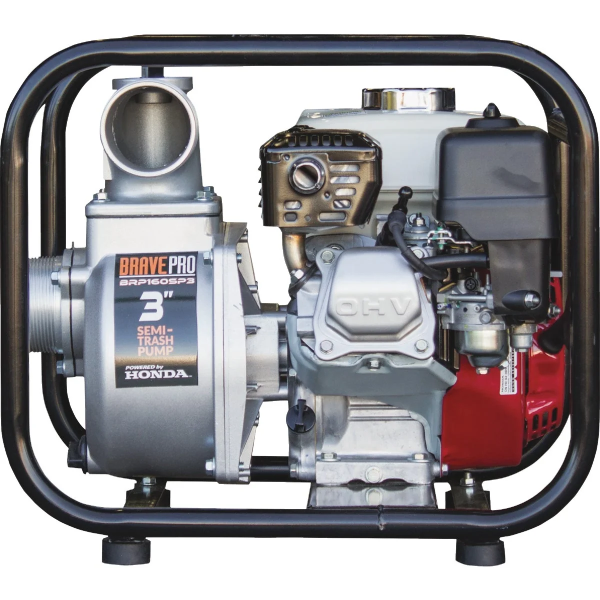 User-Friendly Brave 3 In. Semi-Trash Pump with Honda GX160 Proven