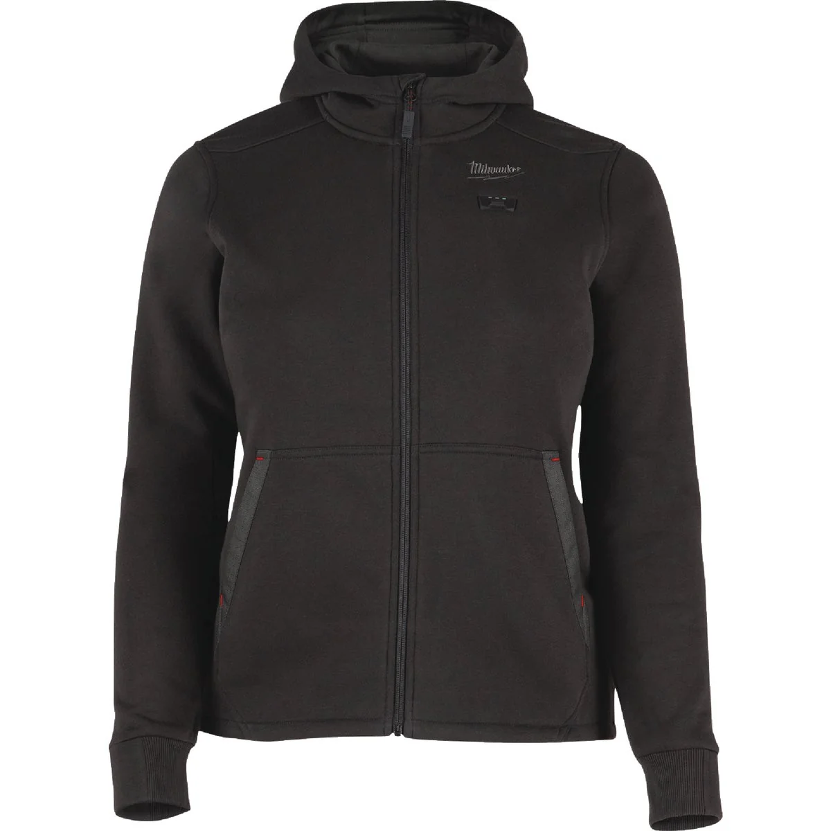 Recyclable Milwaukee M12 Women's XL Black Full-Zip Heated Hoodie Kit Fine
