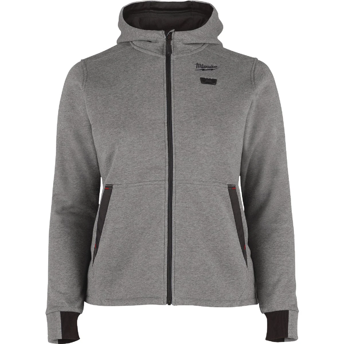 Breathable Milwaukee M12 Women's Large Gray Full-Zip Heated Hoodie Kit Optimized