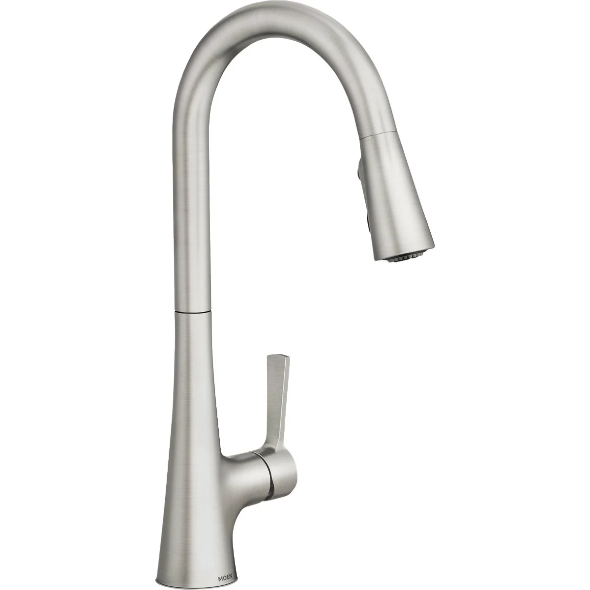 Contemporary Mikah Spot Resist Stainless One-Handle High Arc Pulldown Kitchen Faucet Superior