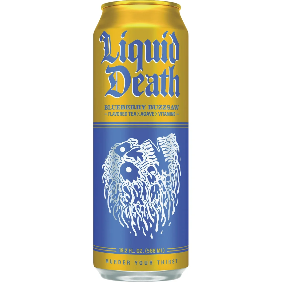 Relaxed Liquid Death 19.2 Oz. Blueberry Buzzsaw Tea Sophisticated