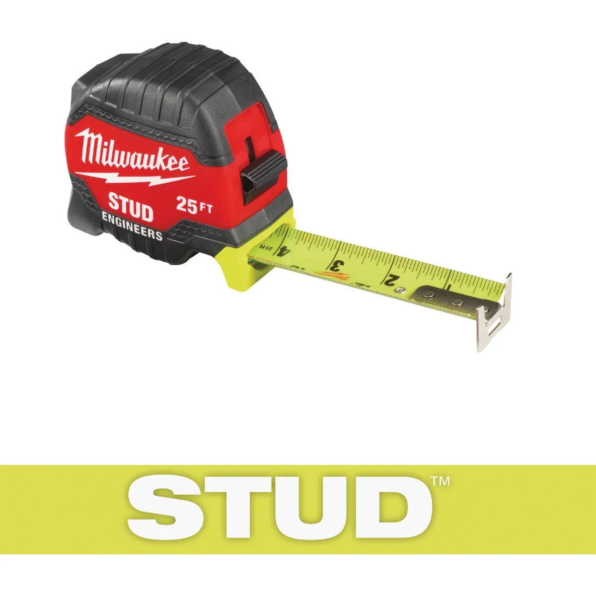 Comfortable Milwaukee 25 Ft. STUD Tape Measure with Engineer's Scale Genuine
