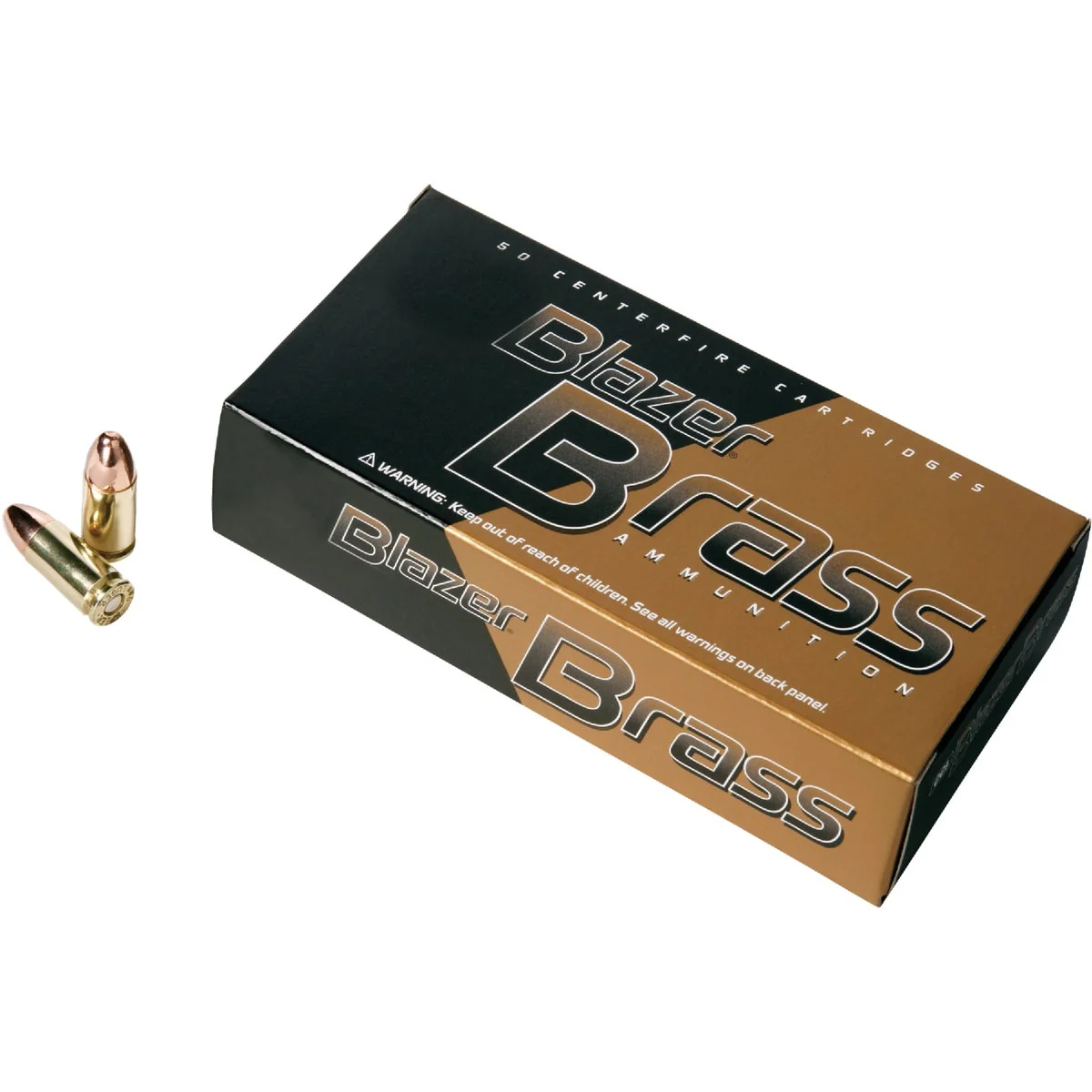 High-End Blazer 9mm Luger 115 Grain FMJ Centerfire Ammunition Cartridges Soft