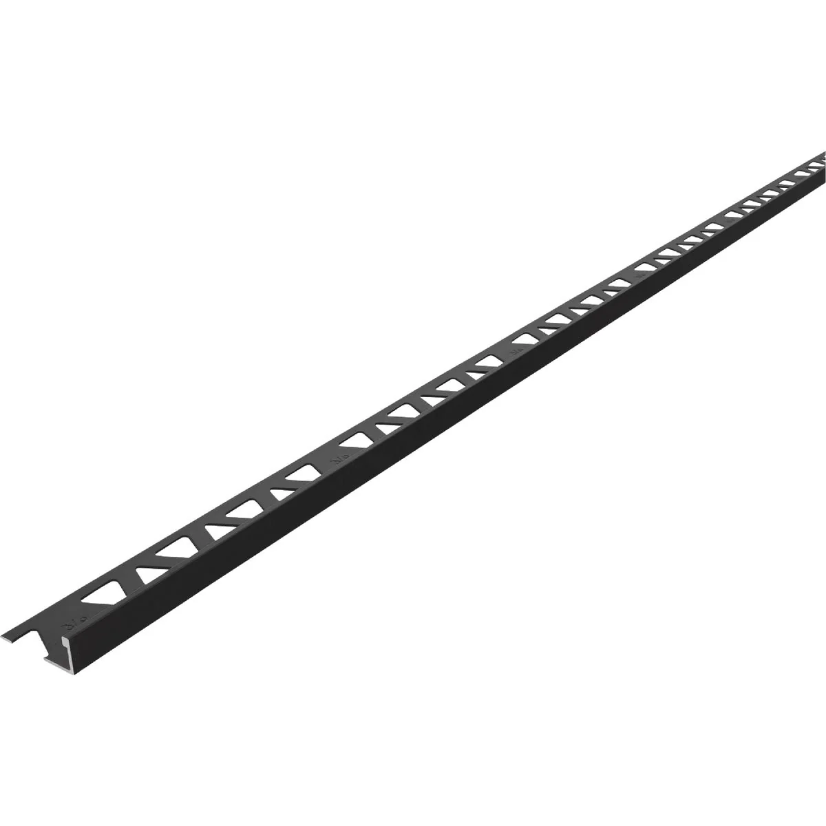 Convenient M-D Building Products 3 8 In. x 96 In. Matte Black Aluminum Tile Edge Efficient