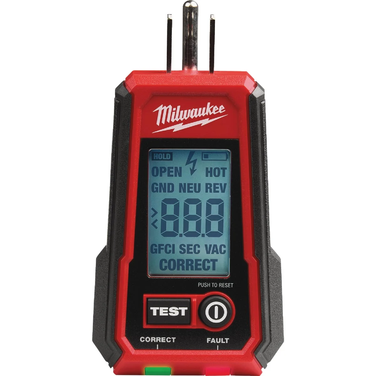 Clean Milwaukee Digital GFCI Receptacle Tester Specialty