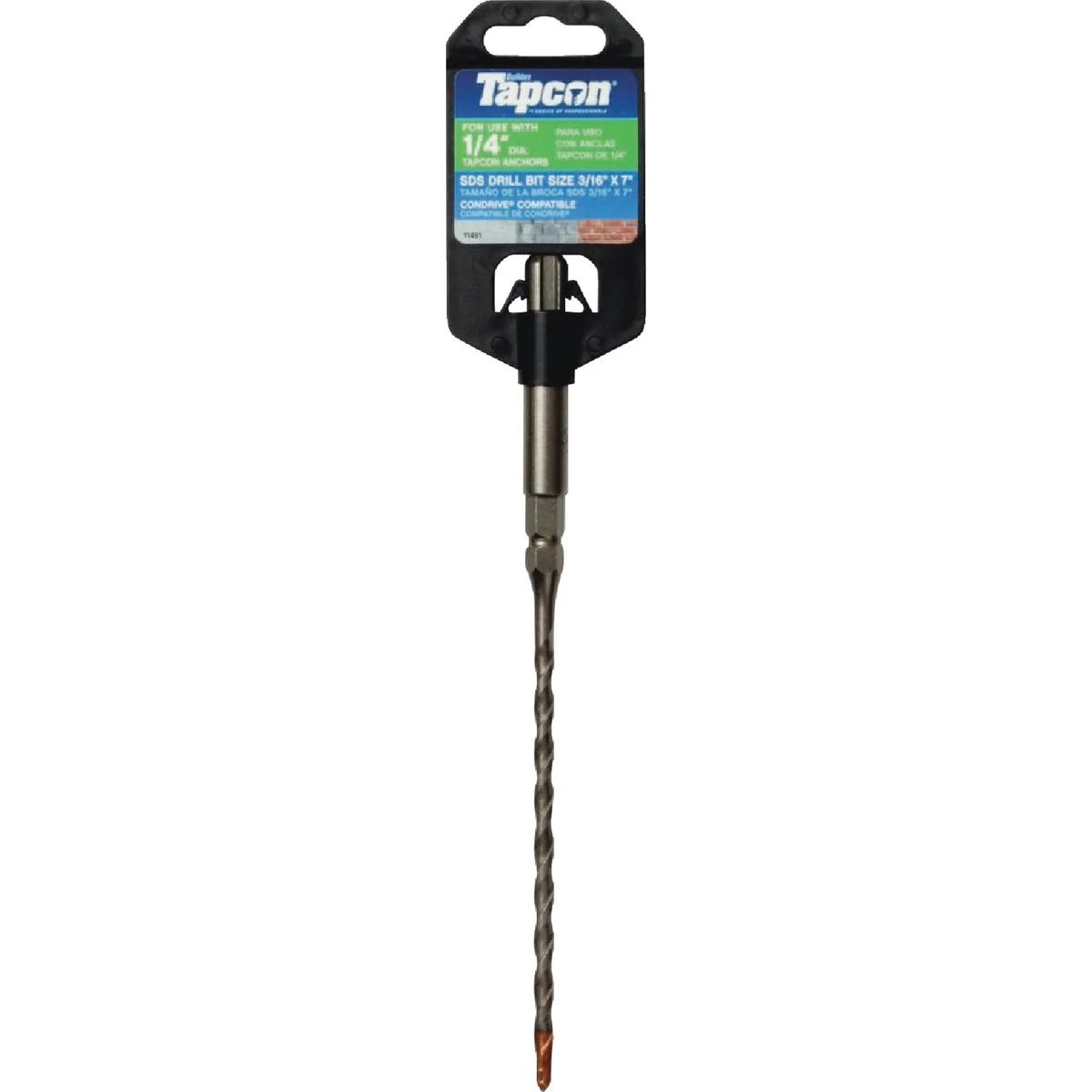 User-Friendly Tapcon 3 16 In. x 7 In. SDS-Plus Rotary Hammer Drill Bit Elegant