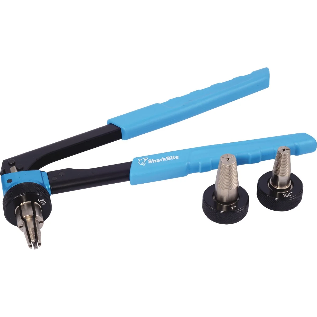 Original Design SharkBite PEX-A Expansion Tool with 1 2 In. 3 4 In. 1 In. Head Powerful