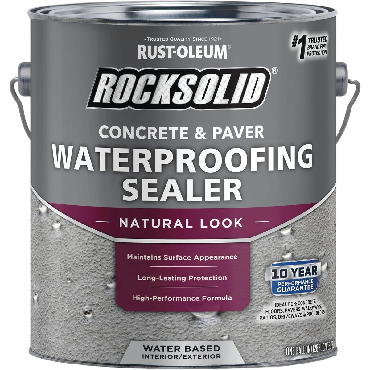 Durable Rust-Oleum RockSolid Penetrating Concrete Sealer 1 Gal. Clear Comfortable