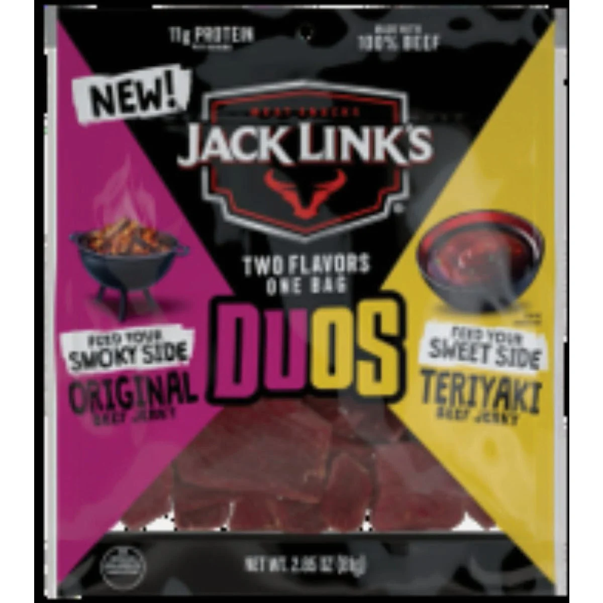 Next-Generation Jack Link's 2.85 Oz. Duos Teriyaki Beef Jerky Official