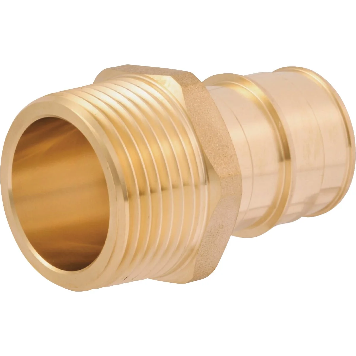 Lightweight SharkBite PEX-A Brass 1 In. x 1 In. MNPT Adapter High-Grade