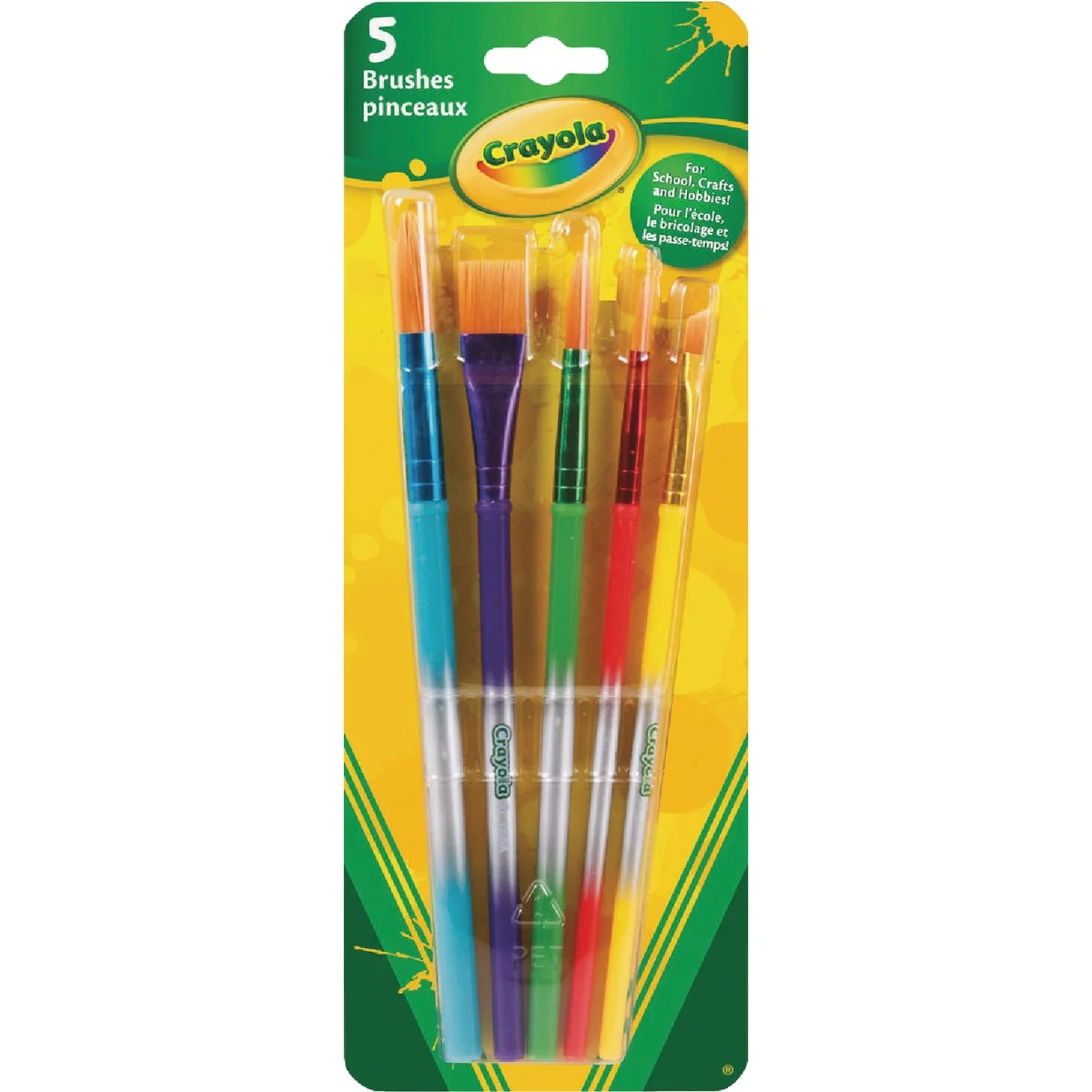 Artisan Crayola Art and Craft Brush Set 5-Count Minimalist