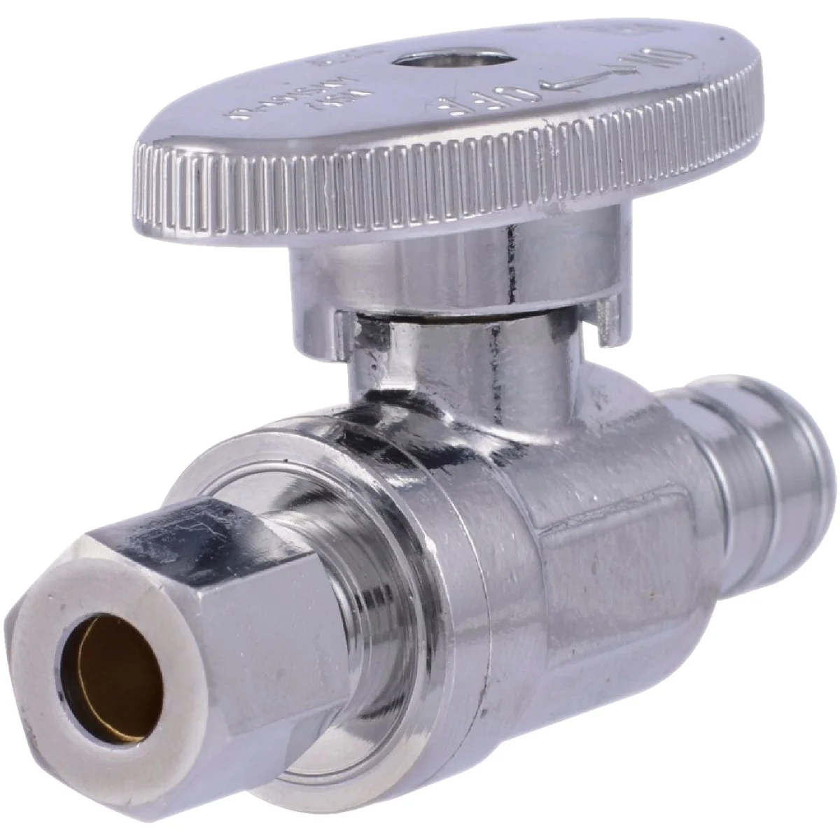 Superior SharkBite 1 2 In. Barb x 1 4 In. Compression PEX-B Quarter Turn Stop Straight Valve Innovative