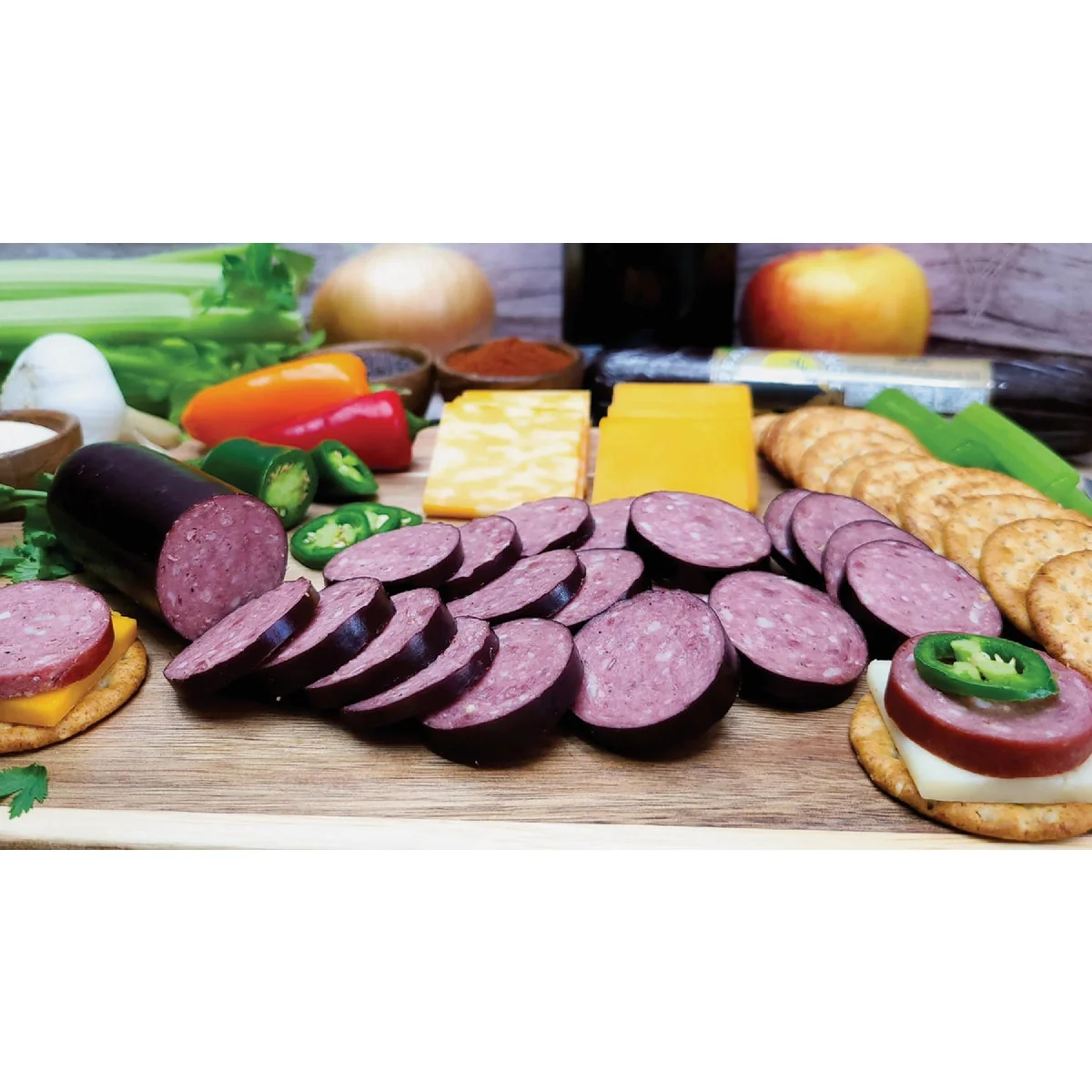 Detailed Pearson Ranch 7 Oz. Venison Summer Sausage PDQ Caddy 4 SUMMERS Superior