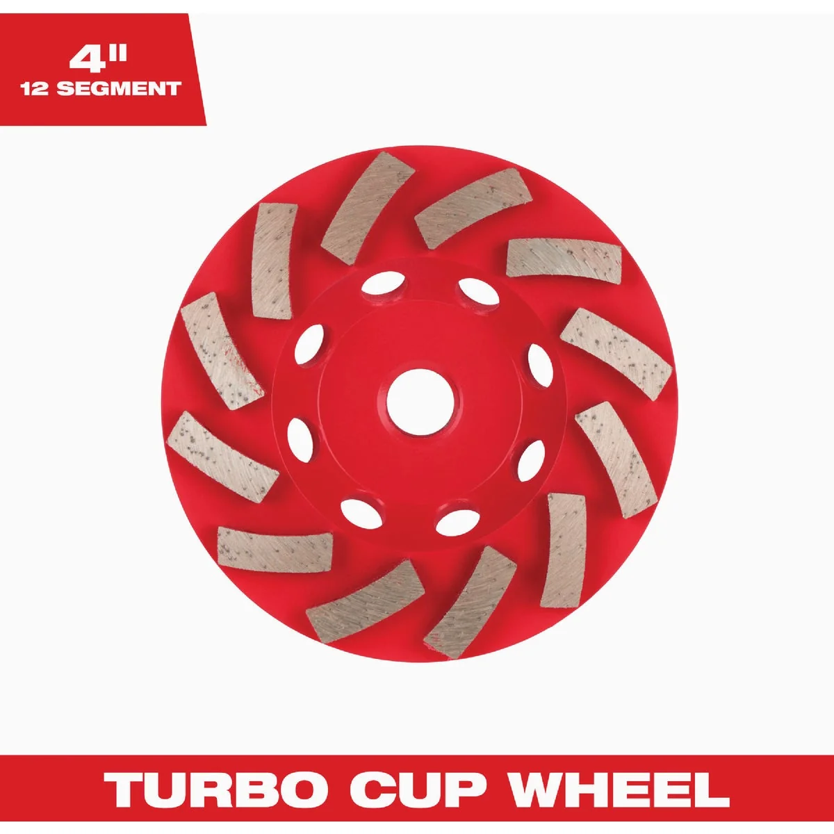 Fast Milwaukee DIAMOND MAX 4 In. Segmented Turbo Rim Diamond Cup Wheel Selected
